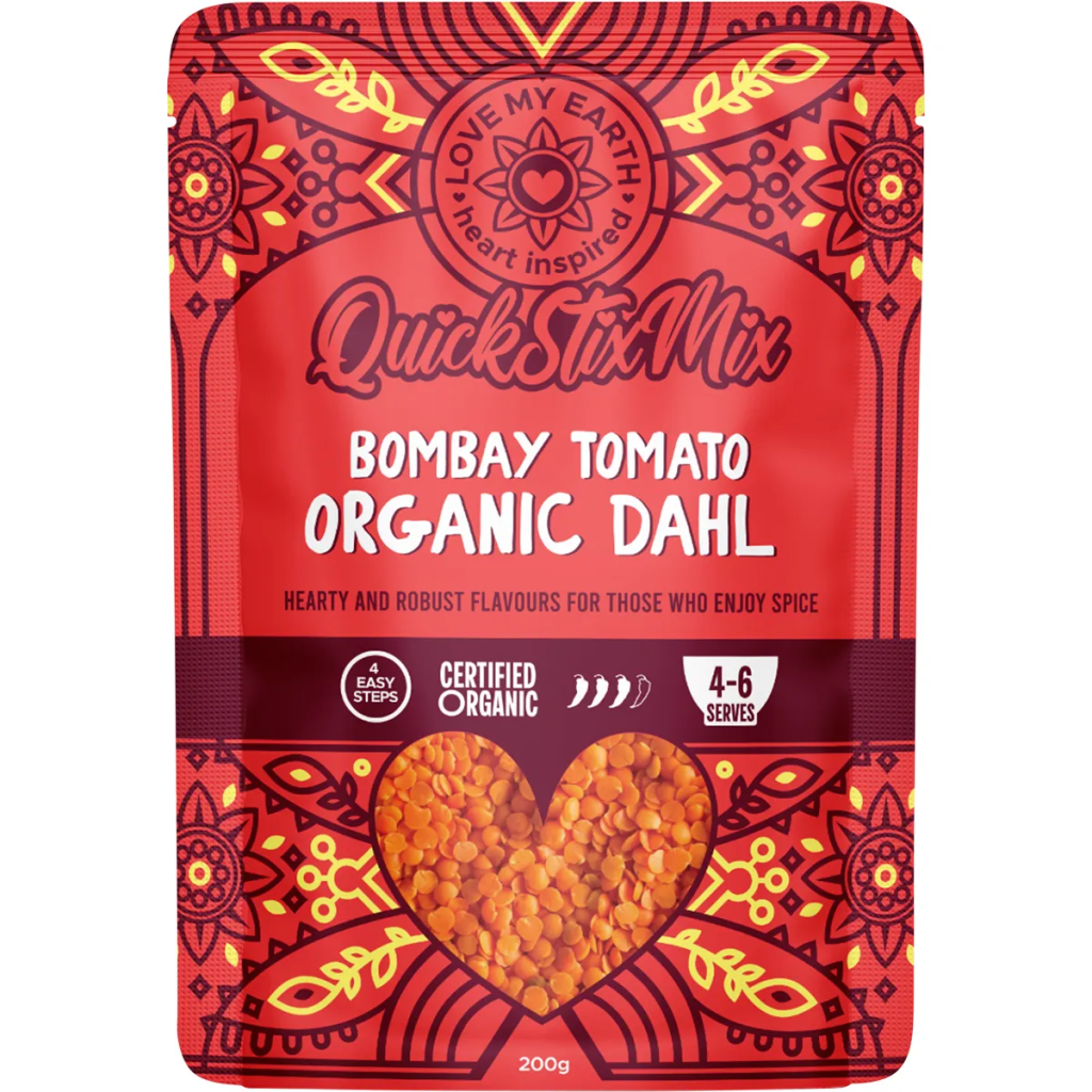 Love My Earth - Quick Stix Mix Organic Dahl Bombay Tomato 200g