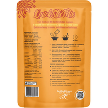 Love My Earth - Quick Stix Mix Organic Dahl Zesty Turmeric 200g
