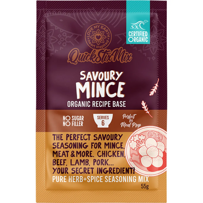 Love My Earth - Quick Stix Mix Organic Recipe Base Savoury Mince 55g