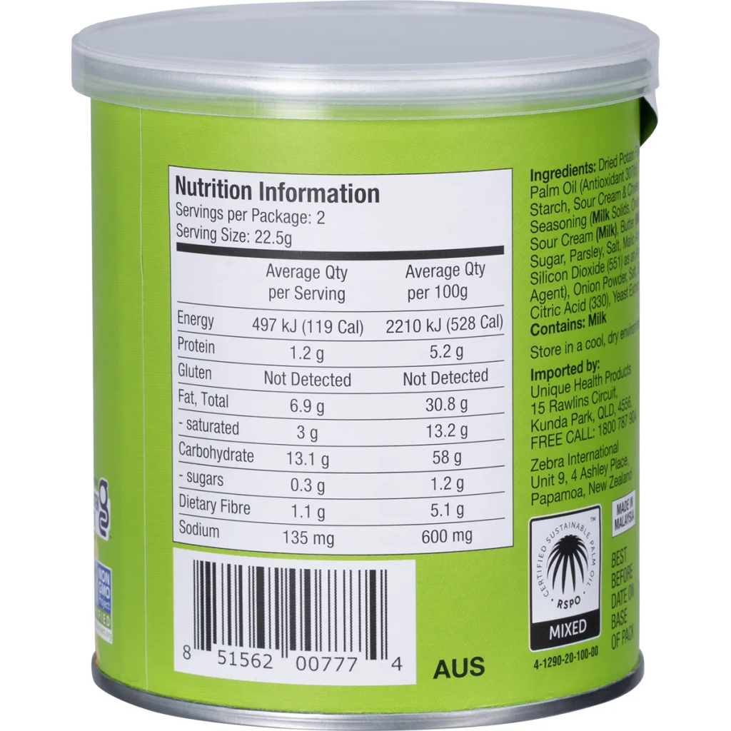 The Good Crisp Co - Potato Crisps Sour Cream & Chives 45g