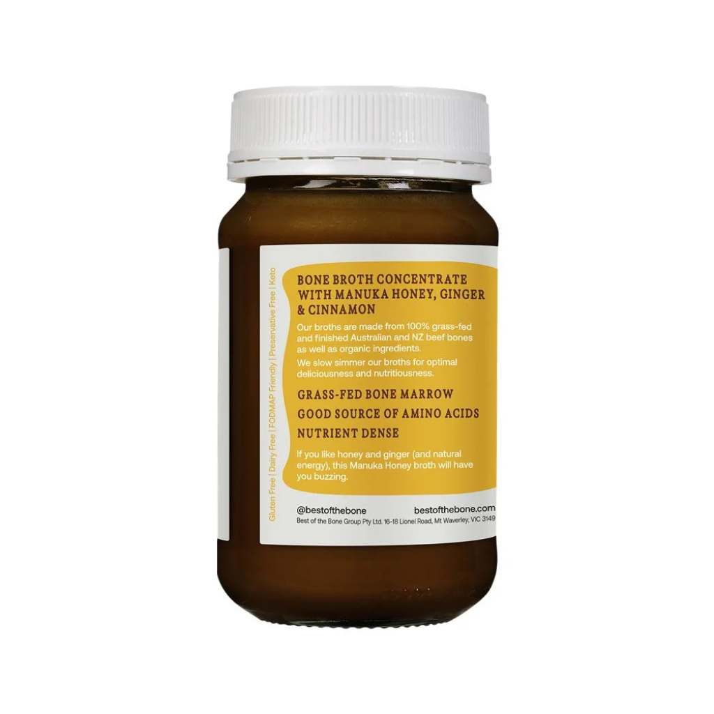Best of the Bone - Bone Broth Beef Concentrate Manuka Honey Ginger & Cinnamon 390g