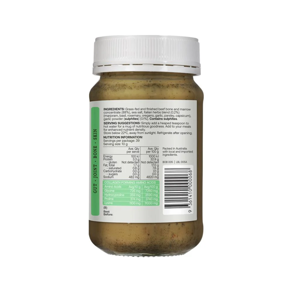 Best of the Bone - Bone Broth Italian Herb and Garlic 390g