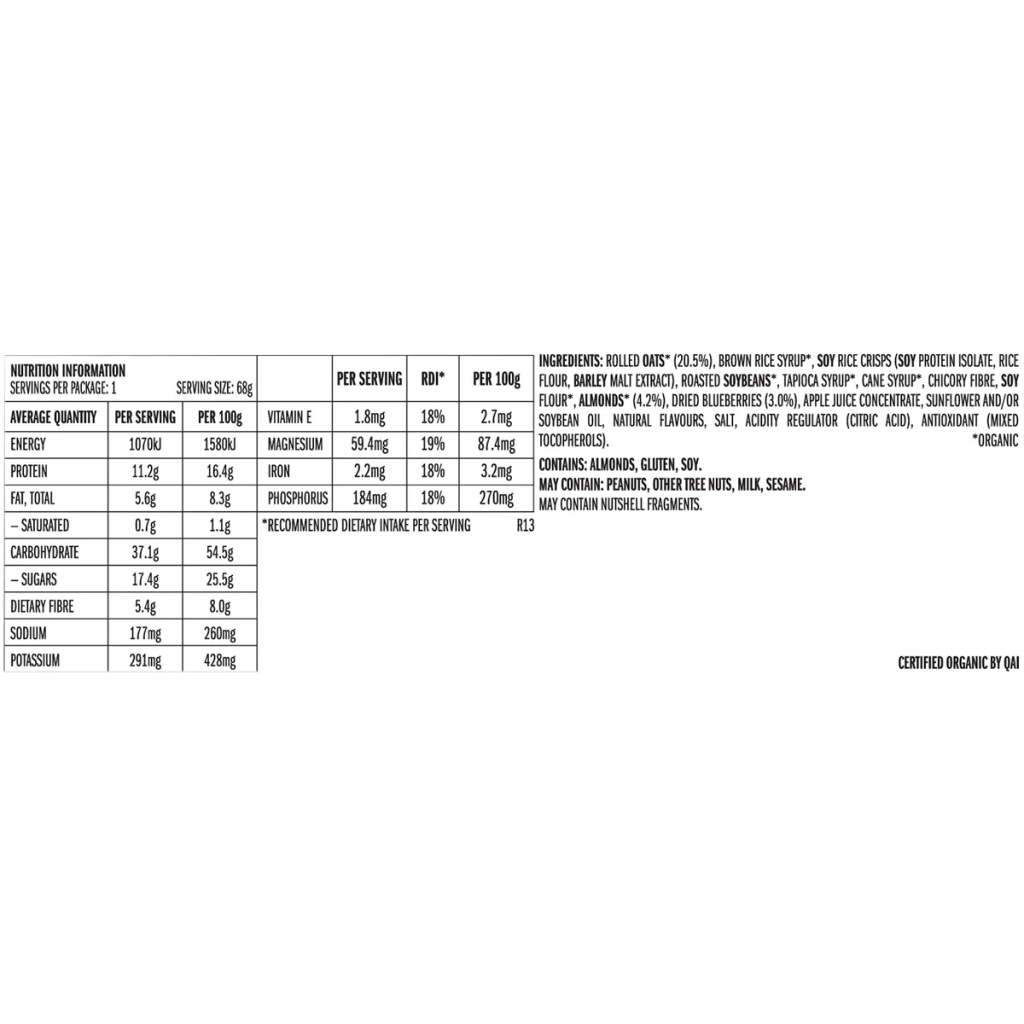 CLIF - Energy Bar Blueberry Almond Crisp 68g