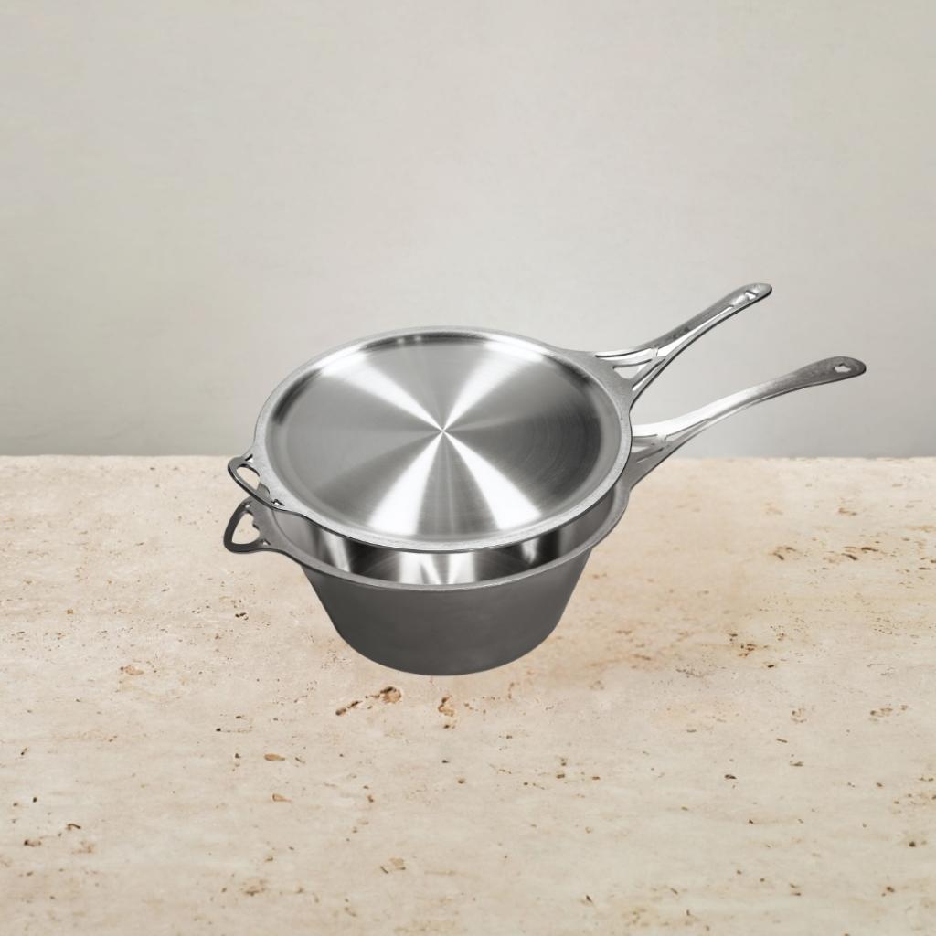 Solidteknics - Nöni 4.5L Saucepan + 27cm Skillet Lid Set