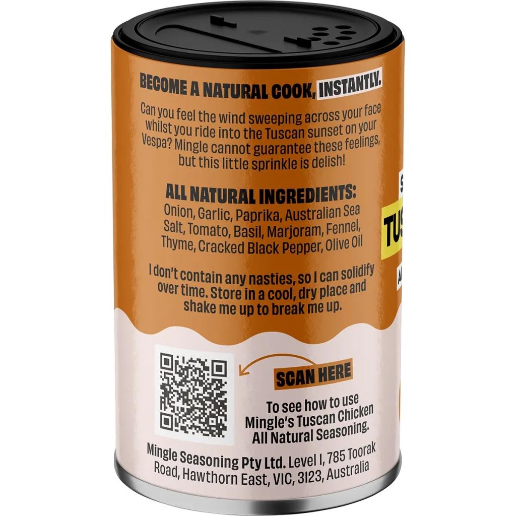 Mingle - Tuscan Chicken All Natural Seasoning 35g