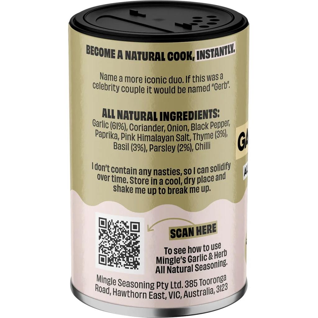 Mingle - Garlic & Herb All Natural Seasoning 50g