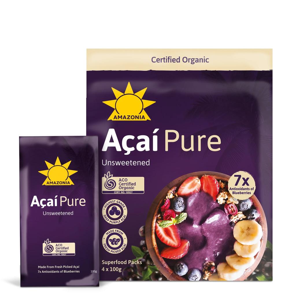 Raw Amazonia - Acai Pure 4 x 100g