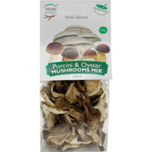 Viking Platter - Dried Porcini & Oyster Mushrooms 40g
