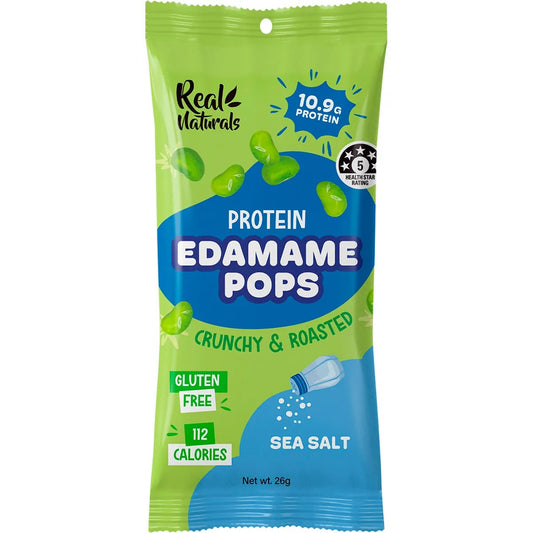 Real Naturals - Protein Edamame Pops Sea Salt 26g