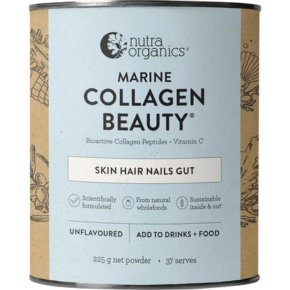 Nutra Organics - Marine Collagen Beauty Unflavoured 225g