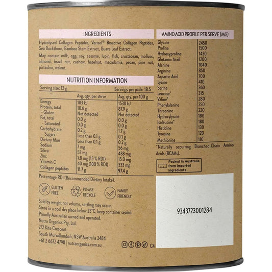 Nutra Organics - Collagen Beauty 225g
