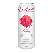 Coco Coast - Sparkling Coconut Water Raspberry 500ml