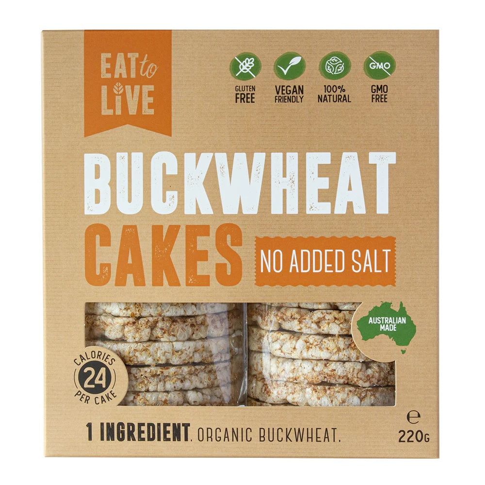 Eat To Live - Buckwheat Cakes No Added Salt 220g