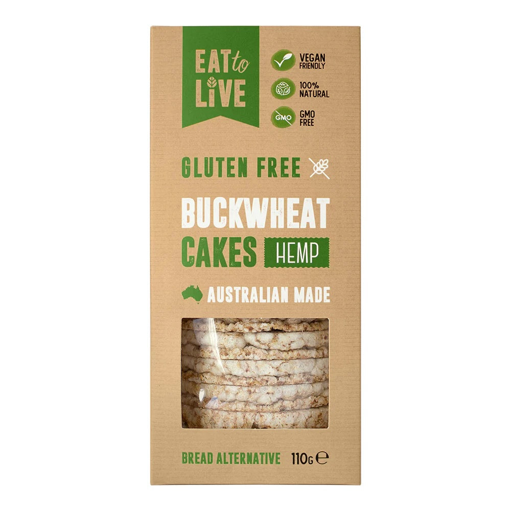 Eat to Live - Buckwheat Cakes w/ Hemp 110g