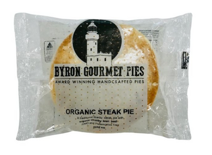 Byron Gourmet Pies - Organic Steak Pie 220g