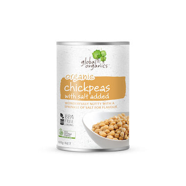 Global Organics - Chickpeas No Added Salt 400g