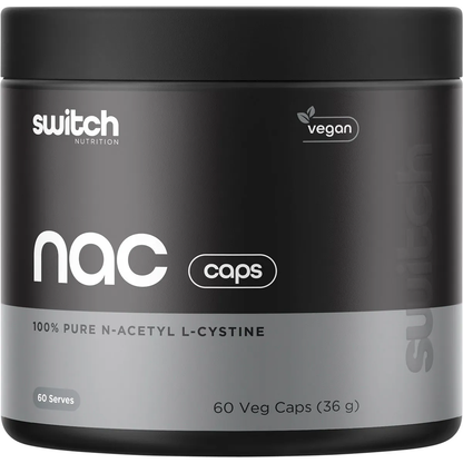 Switch Nutrition - NAC 100% N-Acetyl L-Cysteine 60 Caps