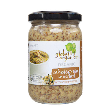 Global Organics - Mustard Wholegrain Organic 180g
