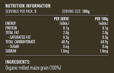 Lotus - Organic Maize Flour 500g