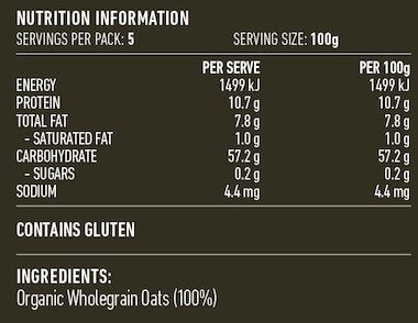 Lotus - Organic Oat Groats 500g