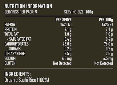 Lotus - Organic Sushi Rice 500g