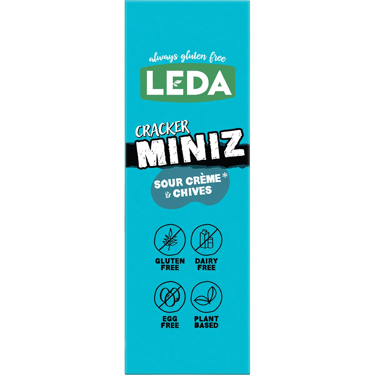 LEDA - Cracker Miniz Sour Crème & Chives 150g
