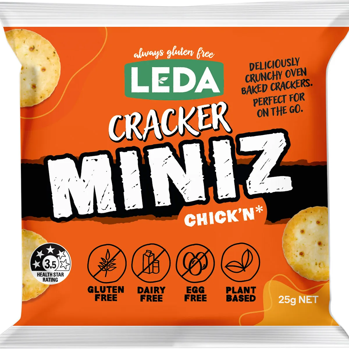 LEDA - Cracker Miniz Chick'n Multi 6 Pack 150g