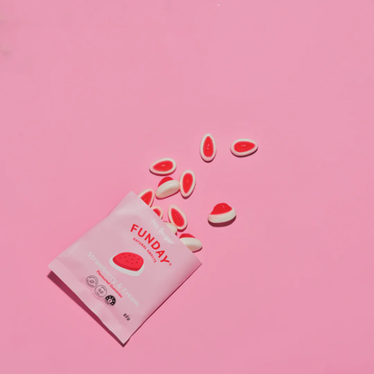 Funday Natural Sweets - Strawberry & Cream 50g