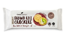 Ceres Organics - Brown Rice Crackers Sea Salt & Vinegar 115g