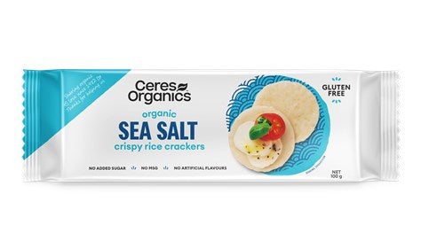 Ceres Organics - Organic Rice Crackers, Sea Salt 100g