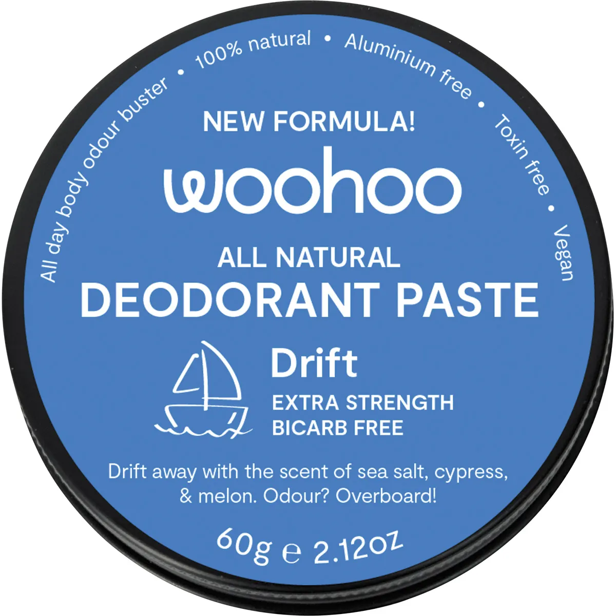 Woohoo Body - Deodorant Paste Tin Drift Extra Strength 60g