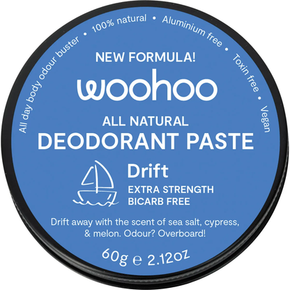 Woohoo Body - Deodorant Paste Tin Drift Extra Strength 60g