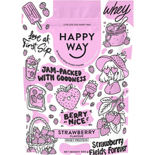 Happy Way - Whey Protein Powder Strawberry 500g