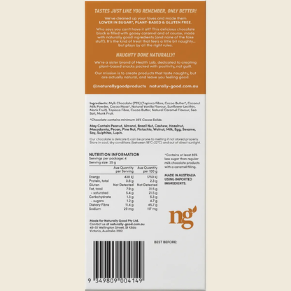 Naturally Good - Filled Chocolate Block Gooey Caramel 100g