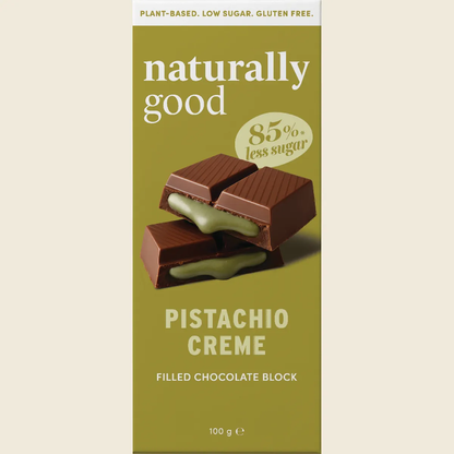 Naturally Good - Filled Chocolate Block Pistachio Creme 100g