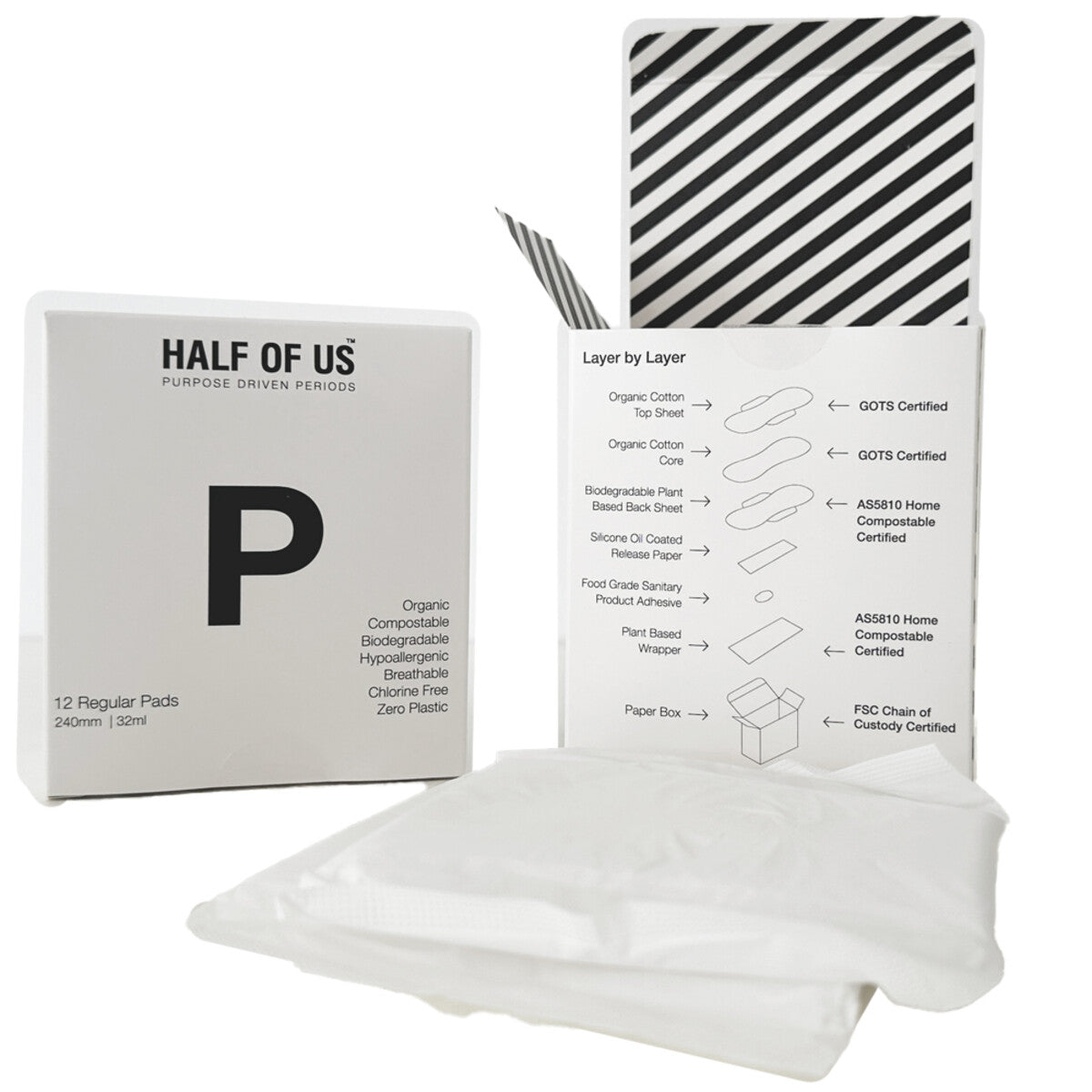 Half of Us - Regular Pads - 12 Box