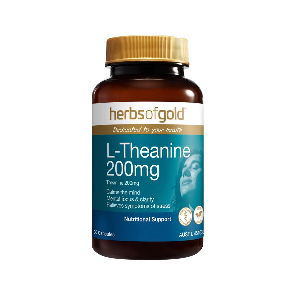Herbs of Gold - L-Theanine 200mg 30c