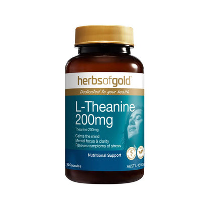 Herbs of Gold - L-Theanine 200mg 30c