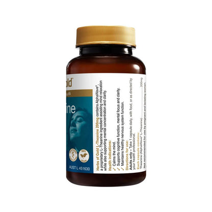 Herbs of Gold - L-Theanine 200mg 30c