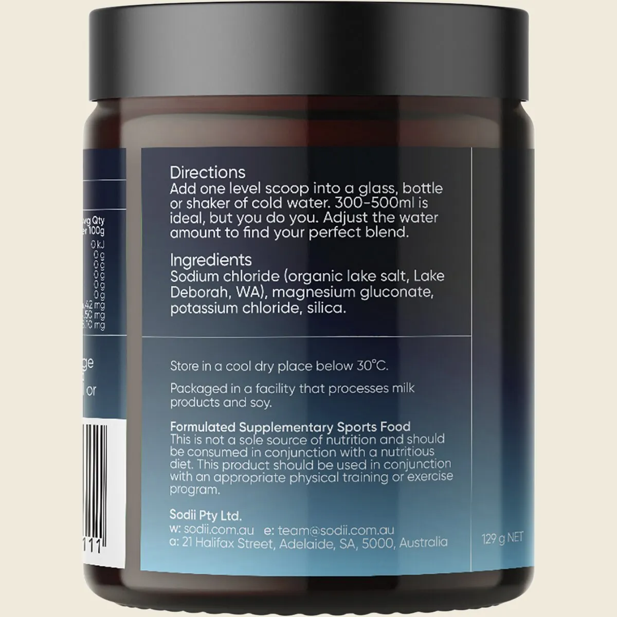 Sodii - Everyday Hydration Salts Unflavoured 129g