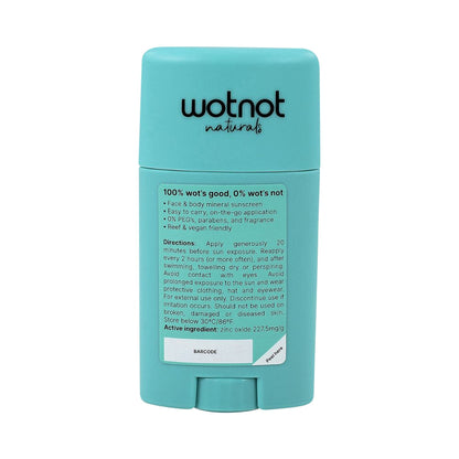 Wotnot - Sunscreen Stick Natural Zinc SPF 50 45g