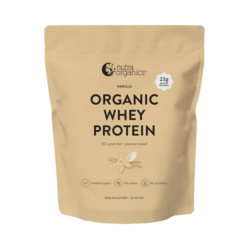 Nutra Organics - Organic Whey Protein Vanilla 750g