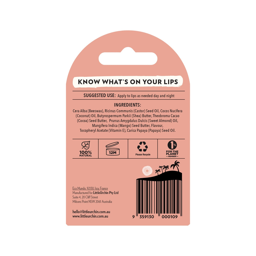Little Urchin - Lip Balm Tropical PawPaw 4g