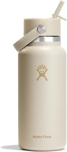 Hydro Flask - 32 Oz Wide Flex Straw Cap Colour: Coconut Beige