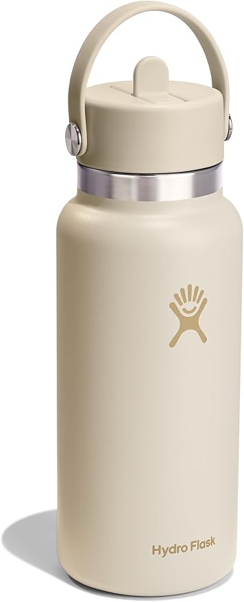 Hydro Flask - 32 Oz Wide Flex Straw Cap Colour: Coconut Beige