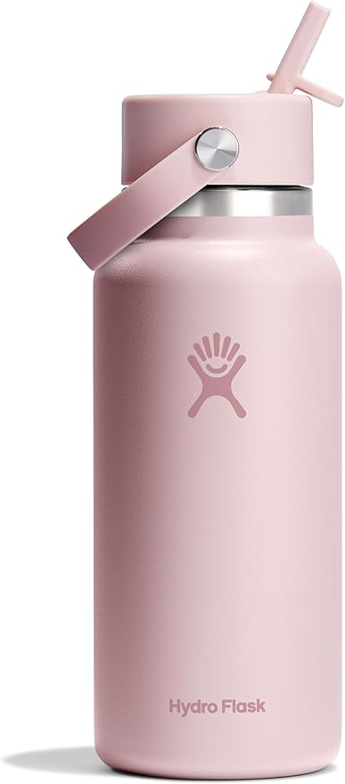 Hydro Flask - 32 Oz Wide Flex Straw Cap Colour: Trillium Pink