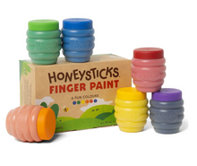 Honey Sticks - Finger Paint 6 x 60ml 6ml