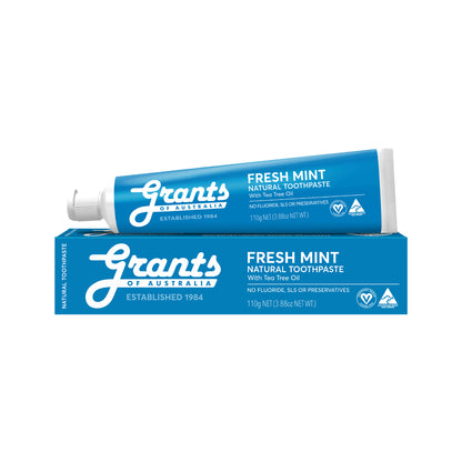 Grants - Natural Toothpaste Fresh Mint with Tea Tree Oil 110g