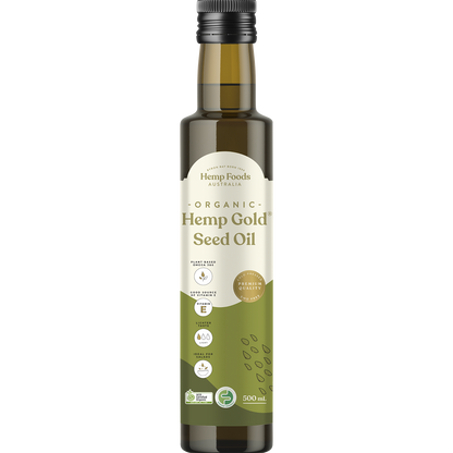 Hemp Foods Australia - Organic Hemp Gold Seed Oil 500ml