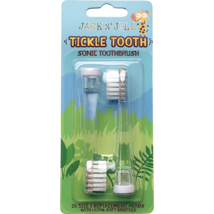 Jack N' Jill - Replacement Heads Sonic Toothbrush Tickle Tooth 2pk